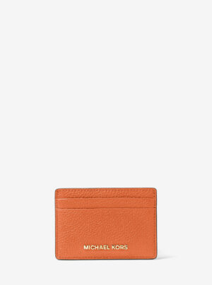 JET SET <br> Porte-cartes en cuir grainé