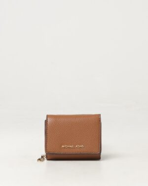 EMPIRE <br> Petit portefeuille à trois volets en cuir grainé - Luggage