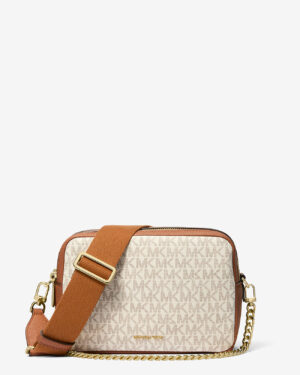 Bryant <br> Sac à bandoulière de taille moyenne à logo signature - Vanille / Noisette
