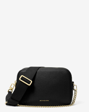 BRYANT  Sac à bandoulière de taille moyenne en cuir grainé - Noir