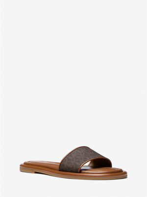 DANA <br> Mule à logo Signature • Marron