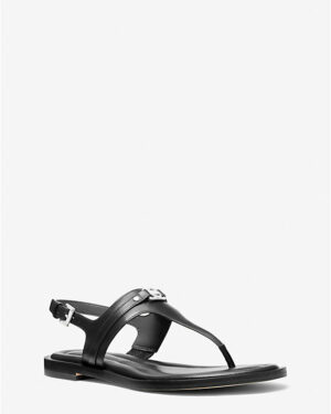 Mandy • Sandale plate <br> Noir