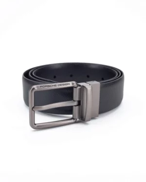 PORSCHE DESIGN • Ceinture Business en cuir • Ajustable - Noir