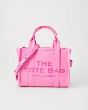 THE LEATHER • Small tote bag Bow pink