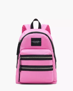 THE BIKER • Sac à dos large en nylon - Bow pink