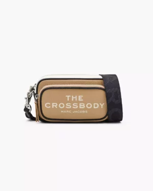 THE CROSSBODY • LEATHER BAG CAMEL MULTI