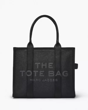 THE LEATHER • Sac cabas large - Black