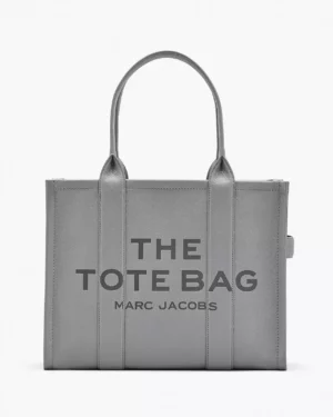 THE LEATHER • Sac cabas large - Wolf Grey
