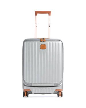 CAPRI • Valise 4 roues 55 cm • Poche Frontale - Argent