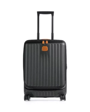CAPRI • Valise 4 roues 55 cm • Poche Frontale - Noir