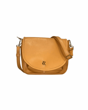 BRUNO ROSSI • Leather bag - Orange