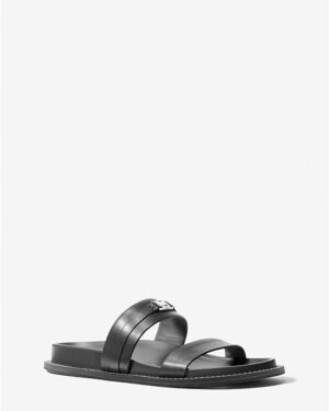 MANDY • Flat sandale leather • Noir