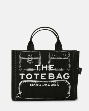 THE TROMPE L'OEIL CHARM CANVAS MEDIUM TOTE BAG