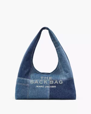 THE PATCHWORK DENIM SACK BAG