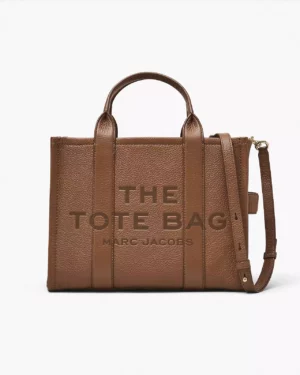 THE LEATHER MEDIUM TOTE BAG - Argan Oil
