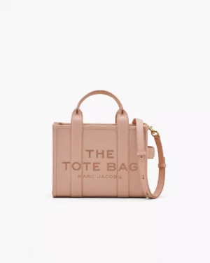 THE LEATHER SMALL TOTE BAG - Rose