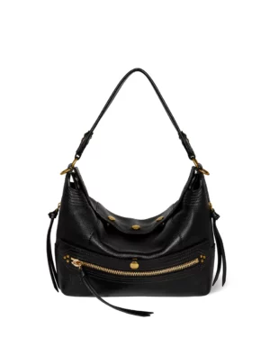 Sac Lucky Hobo Buffle Noir Brass