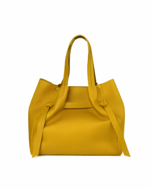 VISONA • Vittoria queen noce bag - Jaune