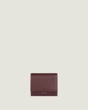 Portefeuille de jour en cuir brillant - Burgundy