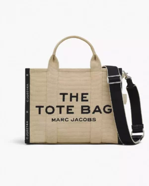 THE JACQUARD MEDIUM TOTE BAG - Warm Sand