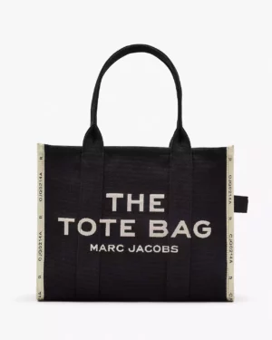 THE JACQUARD  LARGE TOTE BAG - Black