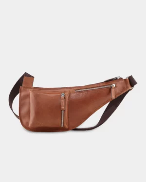 Sac banane Buddy • Noir - cognac