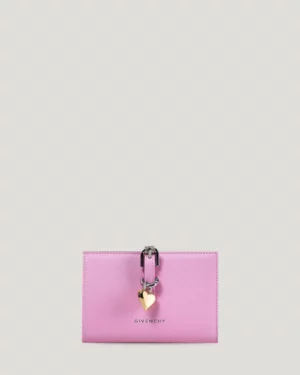 Portefeuille Voyou en cuir candy pink