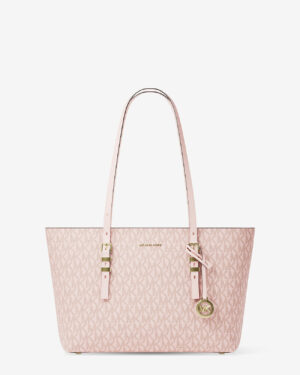 QUINN • Cabas de taille moyenne en cuir à logo Signature