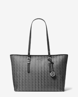 QUINN • Grand cabas en jacquard à logo MK2000