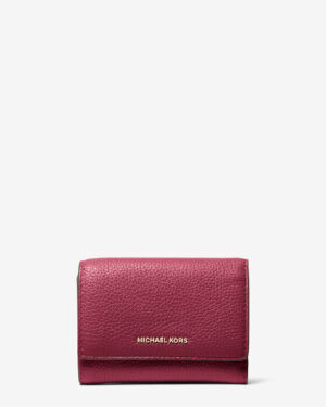 BRYANT <br> Portefeuille moyen en cuir grainé - Crimson
