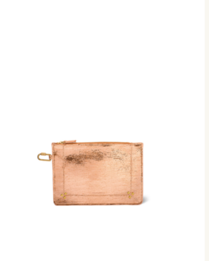 POPOCHE S • Chèvre Lamé Rose Gold