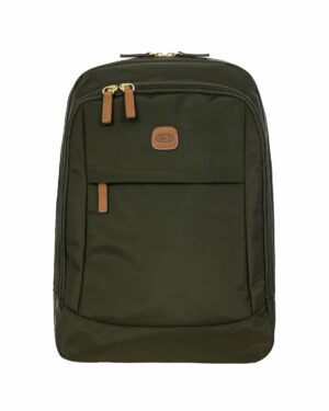 Sac à dos moyen format confectionné en nylon avec des détails en cuir Bric's X-Travel