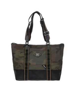 Replay • Sac Sportina 3 en 1 large en tissu recyclé • Camouflage vert