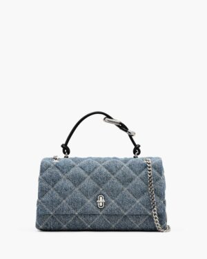THE QUILTED DENIM DUAL CONVERTIBLE SHOULDER BAG