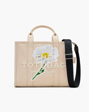 THE DAISY SCRIPT CANVAS MEDIUM TOTE BAG