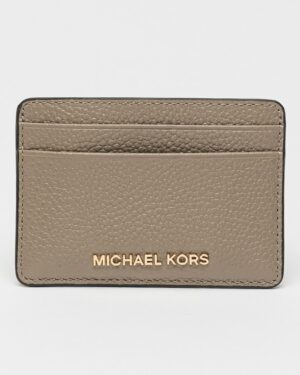 JET SET <br> Porte-cartes en cuir grainé - Bouleau