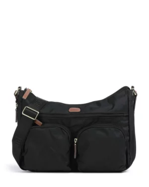 X-collection • Sac porté épaule en nylon - Black