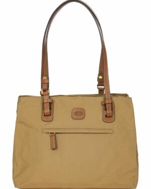 X-collection • Sac cabas moyen format en tissu recyclé - Havane