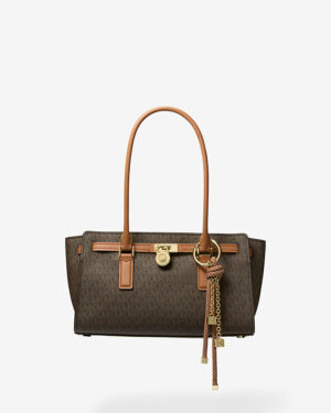 HAMILTON MODERNE • Petit sac à logo Signature - Brun/Noisette