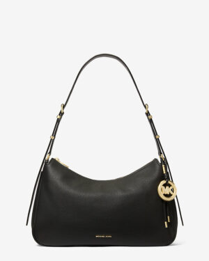 NOLITA • Sac porté épaule de taille moyenne en cuir grainé - Noir