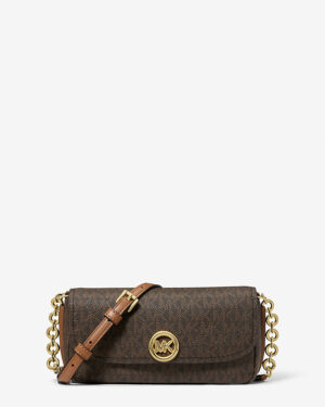 NOLITA • Petit sac à bandoulière à logo Signature - Brun/Noisette