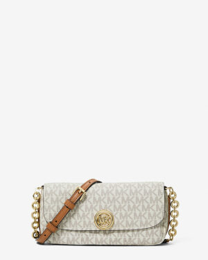 NOLITA • Petit sac à bandoulière à logo Signature - Vanille/Noisette