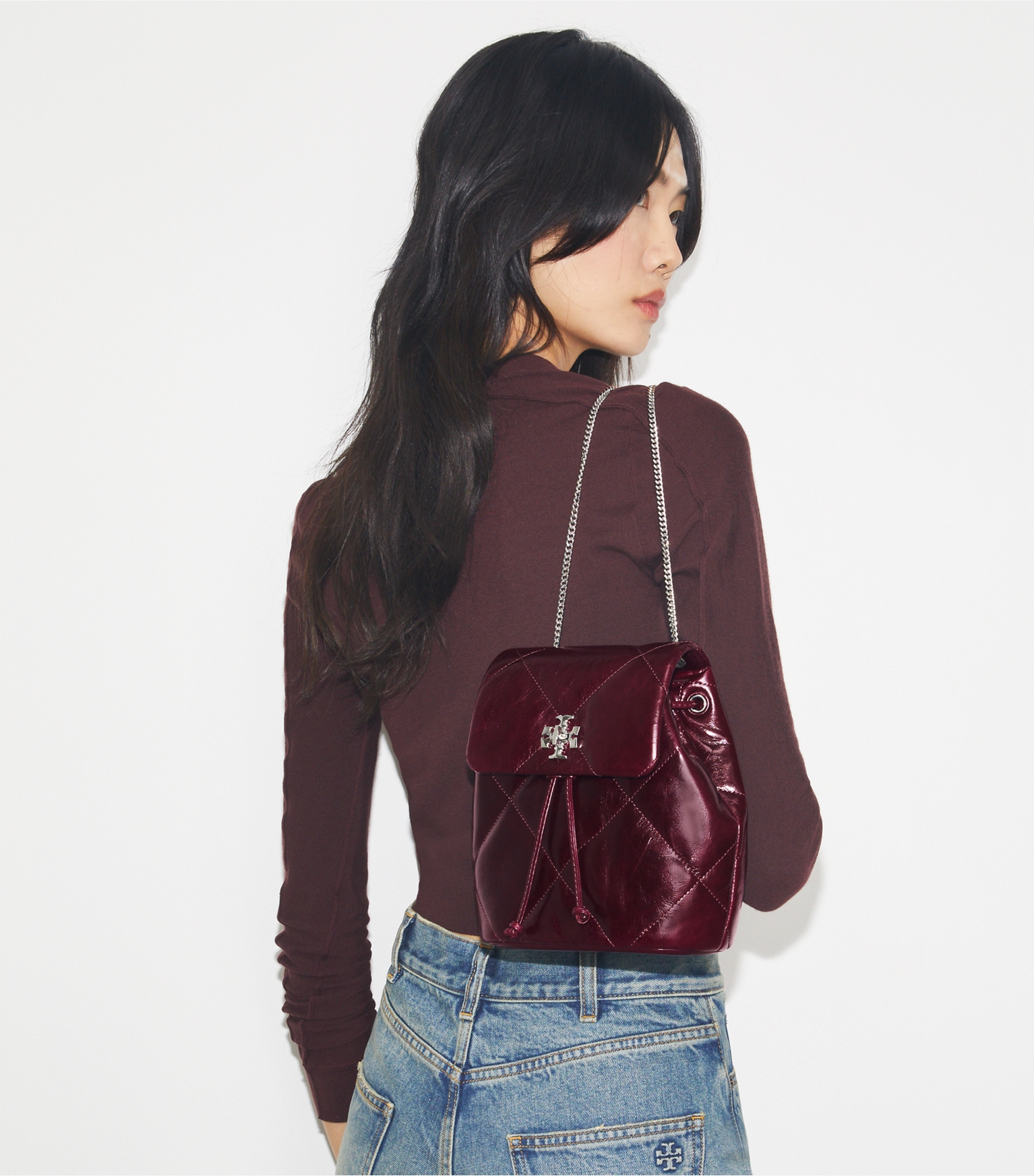 MINI SAC À DOS KIRA À MATELASSAGE LOSANGE VIEILLI5