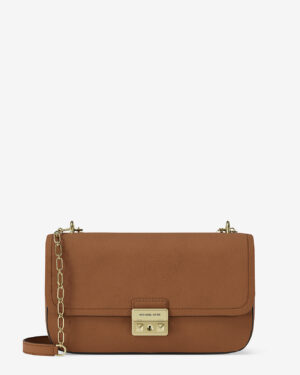 TRIBECA • Grand sac porté épaule en cuir grainé