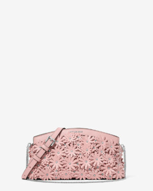 Athena • pochette convertible à appliqué floral - Smockey rose