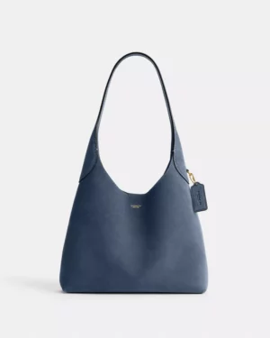 Brooklyn 28 • Sac épaule • Suede - Light Denim