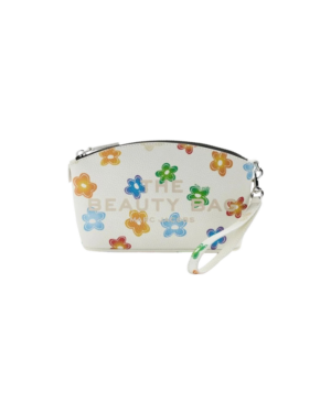 THE WILD DAISY BEAUTY BAG<br>White Multi