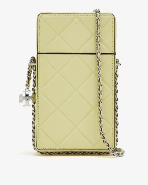 FLEMING • PORTE TÉLÉPHONE AVEC CHAÎNE EN CUIR SOUPLE - Frozen Zest