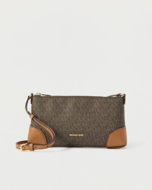 MURPHY • Petit sac à bandoulière à logo signature - Brun/Noisette