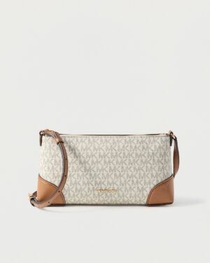 MURPHY • Petit sac à bandoulière à logo signature - Vanille/Noisette